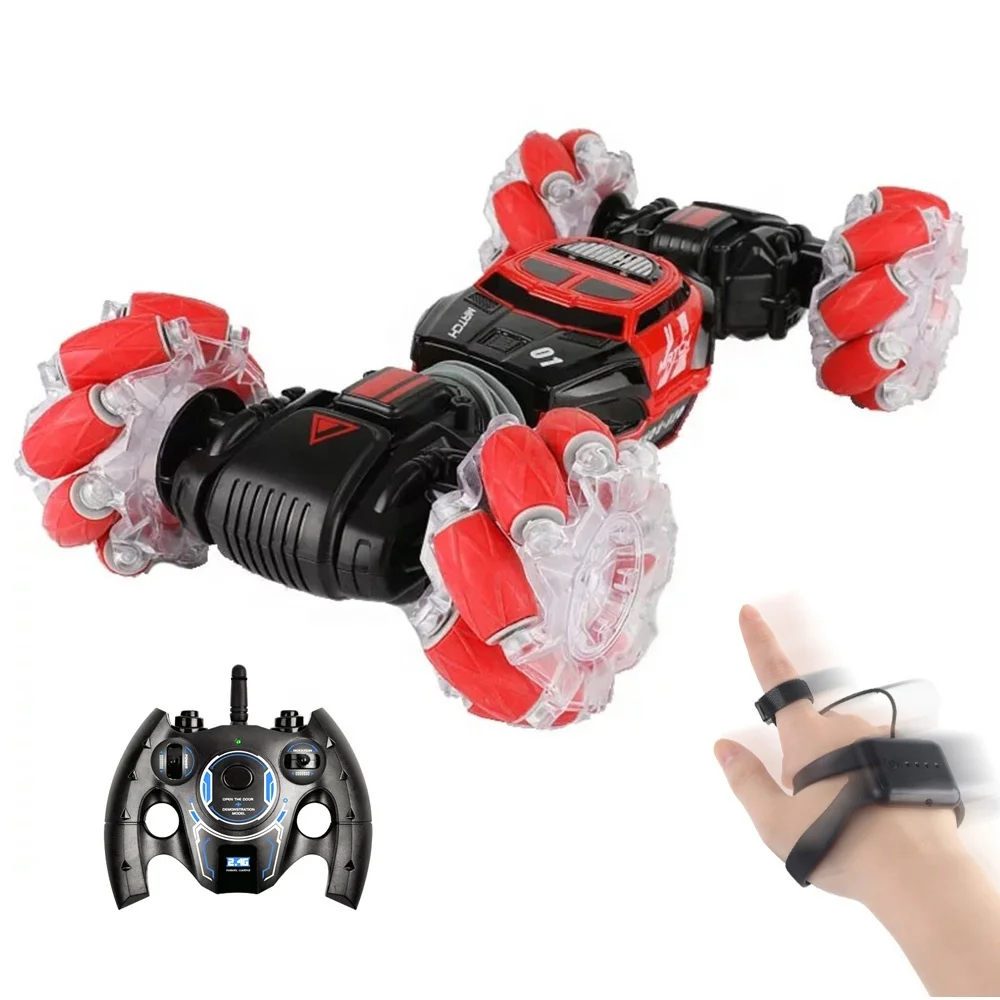Hand Gesture Control 2.4G Remote Control 360 Degree Rotating Double Sided RC High Speed Car Climbing Truck RC Cars with Light