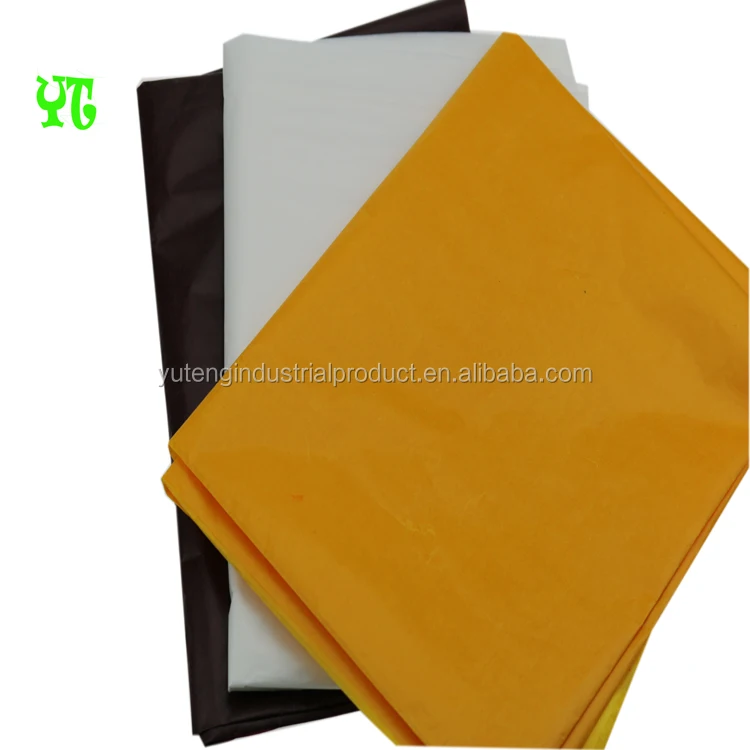19-60gsm 750x1000mm white and brown and black and green glassine paper