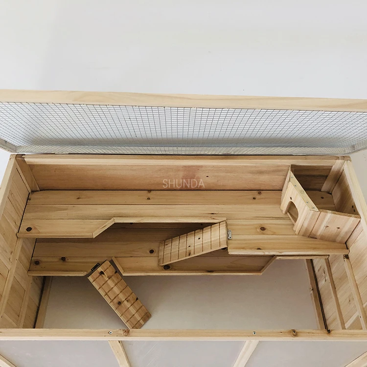 SDHC002 Pet cage hamster wooden house hamster house hamster cages big for sale