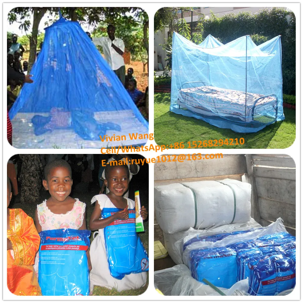 Cheap Polyester insecticide treated mosquito net(LLIN), bed canopy,square rectangular conical canopy mosquito net bed canopy