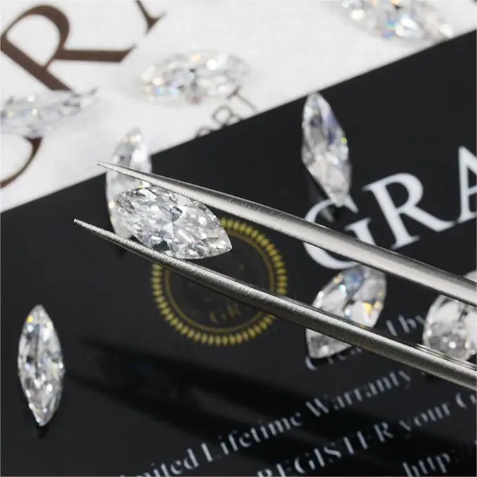 Madonna Jewelry Marquises  Loose Moissanite VVS Pass Diamond Tester Gra Moissanite Stone