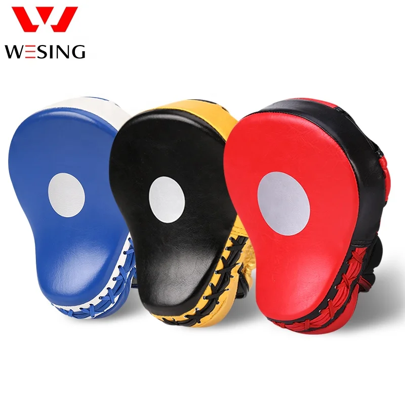 Wesing Custom Focus Pads Boxing Mitts Kids Pu Leather Durable Focus Pads Boxing