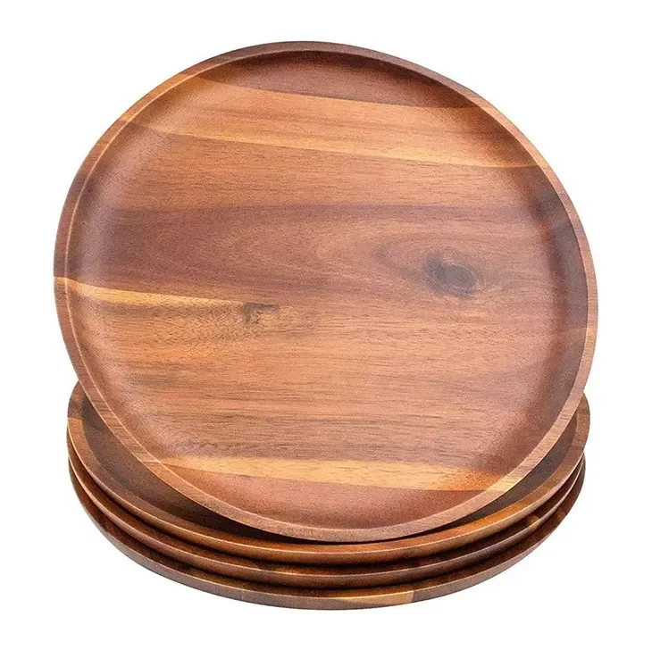 Wooden Dinner Plate Set Food High Quality Wooden Modern Wooden Dinner Plate Business Gift