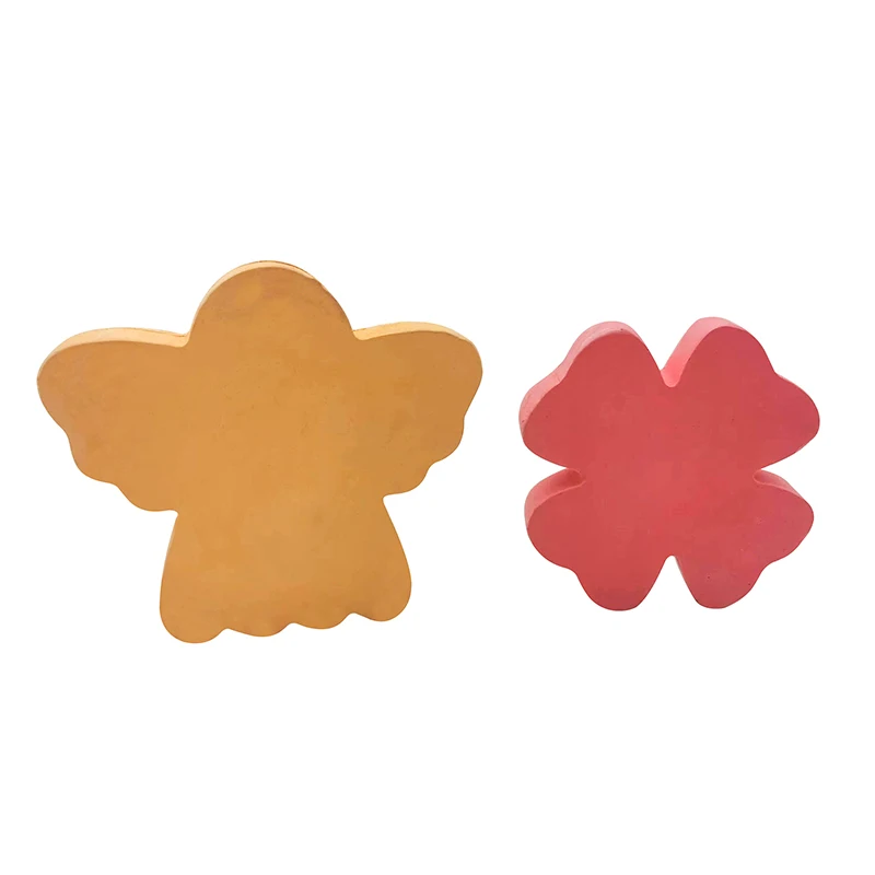 educational four pieces packed girls tyle shaped chalk non toxic washable custom pavement  chalk for kids