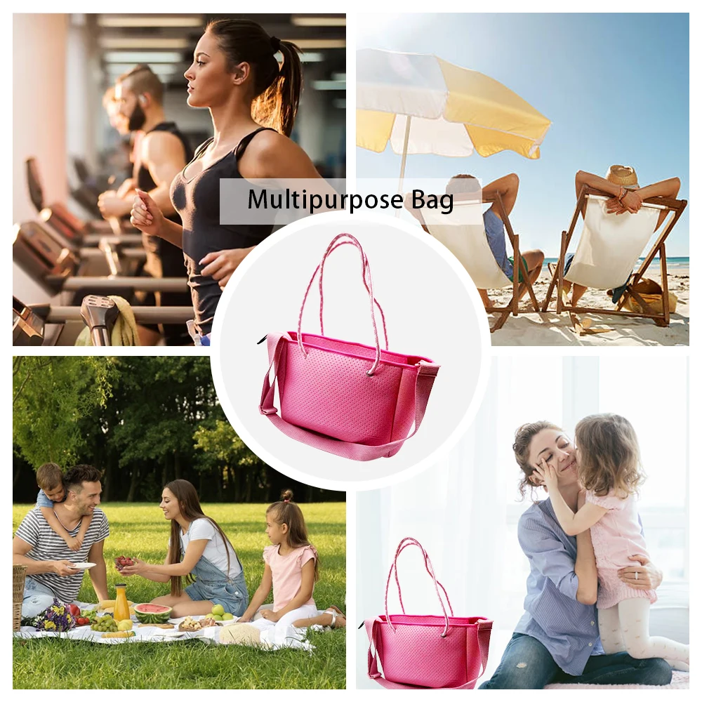 Wholesale Custom Multipurpose Handbags Ladies Shoulder Shopping Bag Beach Bag for Women Neoprene Tote Bag