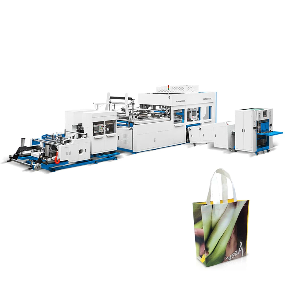High Quality Non Woven Box Bag Making Machine Fully Automatic,  Non Woven Tissue Shopping Bag Making Machine