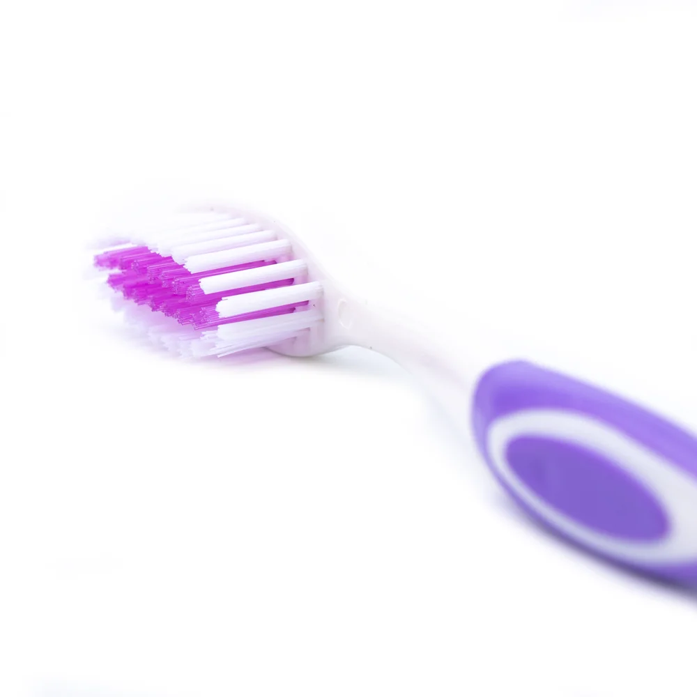 Cheap And High Quality Tooth Brush with Soft rubber double colour adult toothbrush