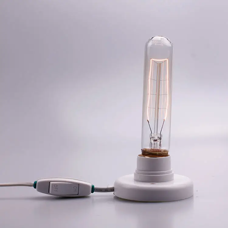 Custom Factory Price Decorative Vintage 1800k 2200k E27 E26 T30 T9 T10 25w 40w 60w Lamp Amber Glass Edison Light Bulb