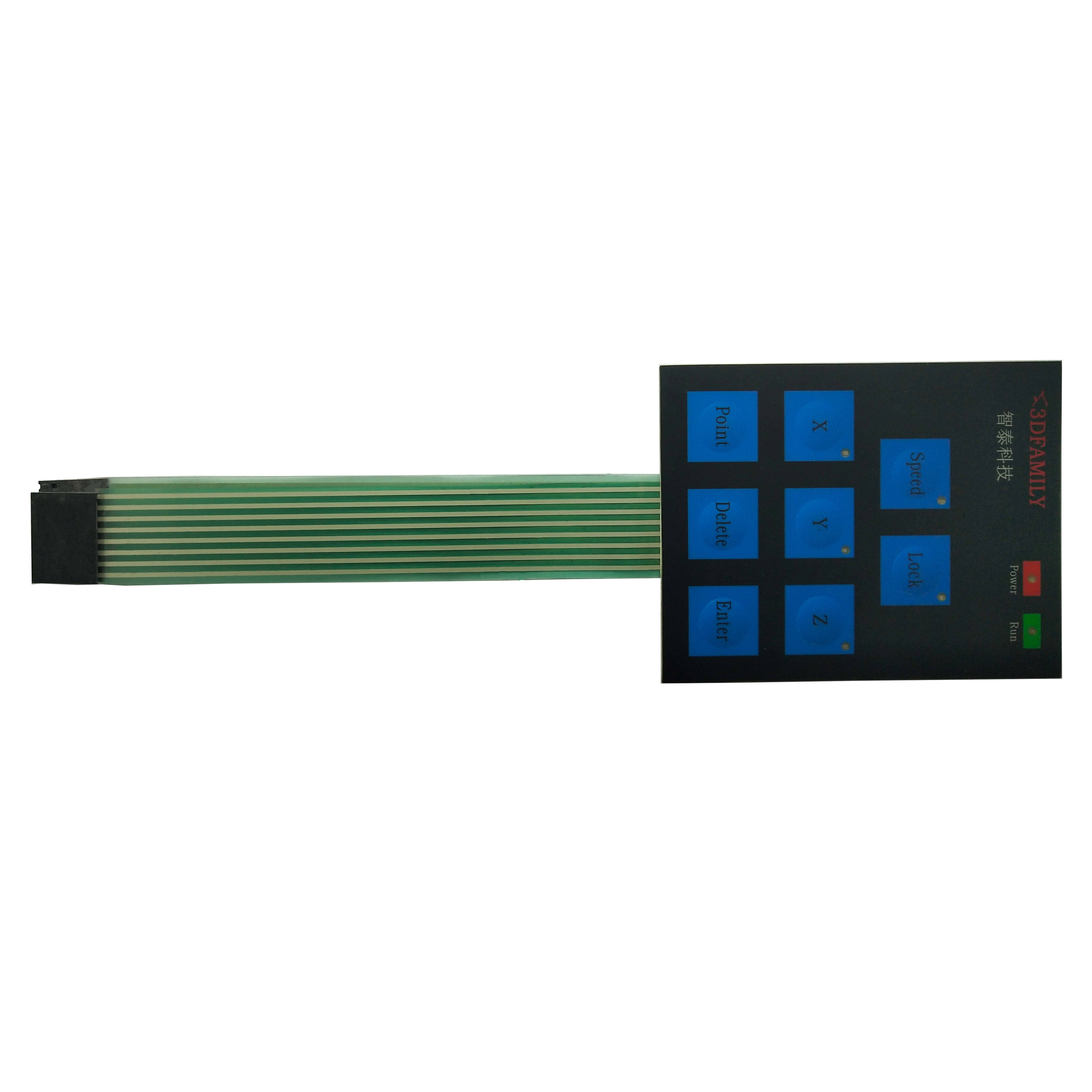 High Quality Waterproof Pet Adhesive Overlay Paste Tactile Silicone Keypad Rubber Smd Membrane Switch