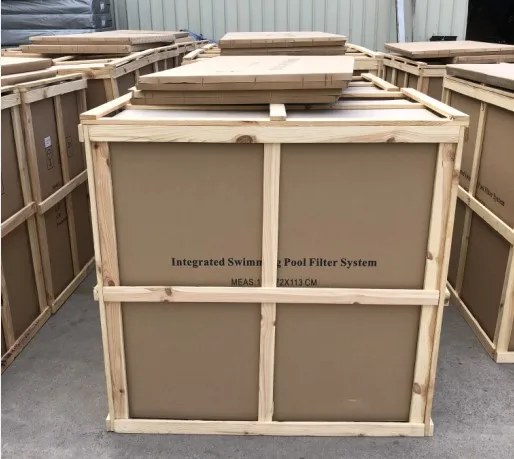 Wall-Hung Integrated Pool Filtration Wall Mouted Pipeless Integrative Swimming Pool Filter with Handrails