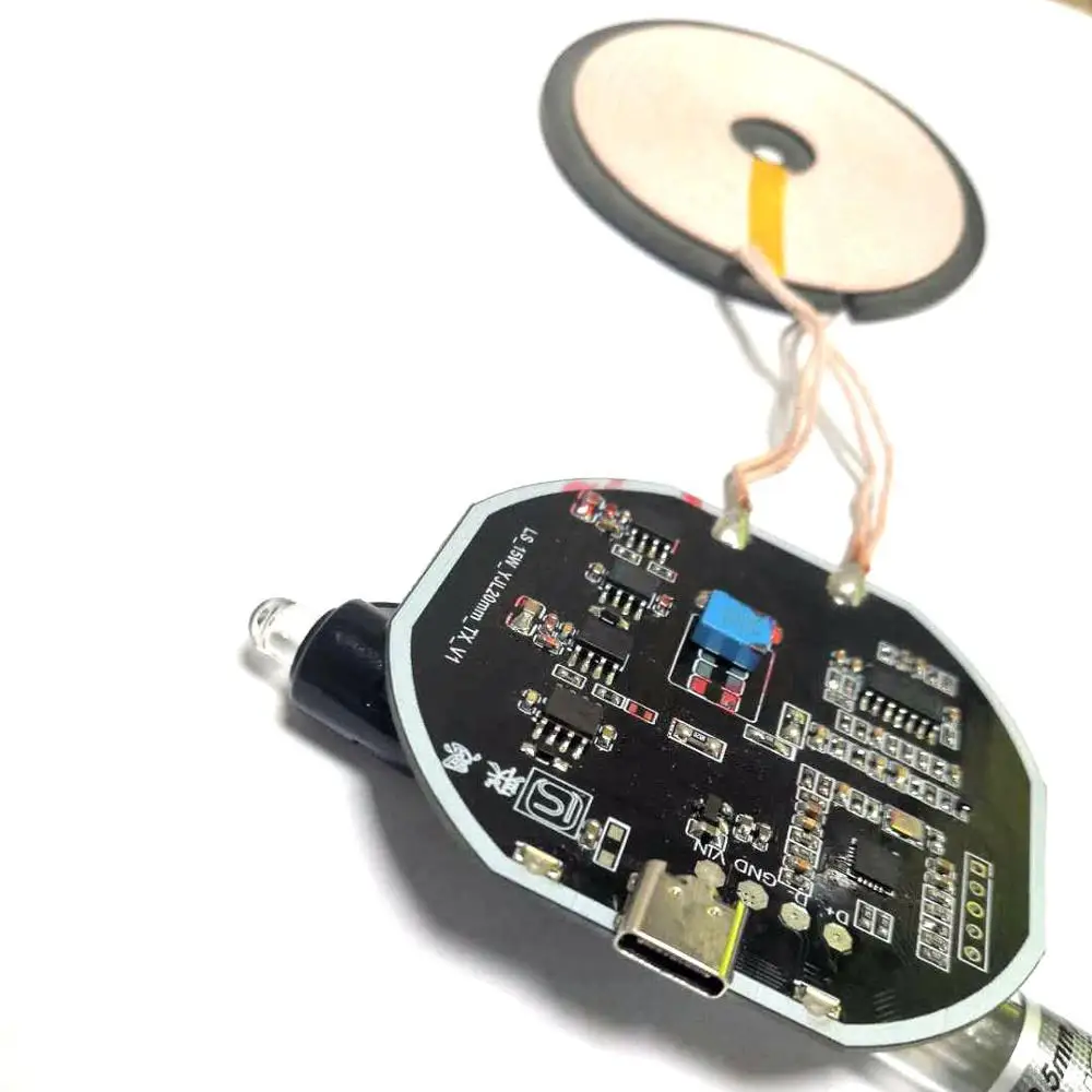 
High Quality15W Single coil Long Distance 20-30mm Wireless Charger PCBA Phone Qi Wireless Charging Transmit Module for iPhone 