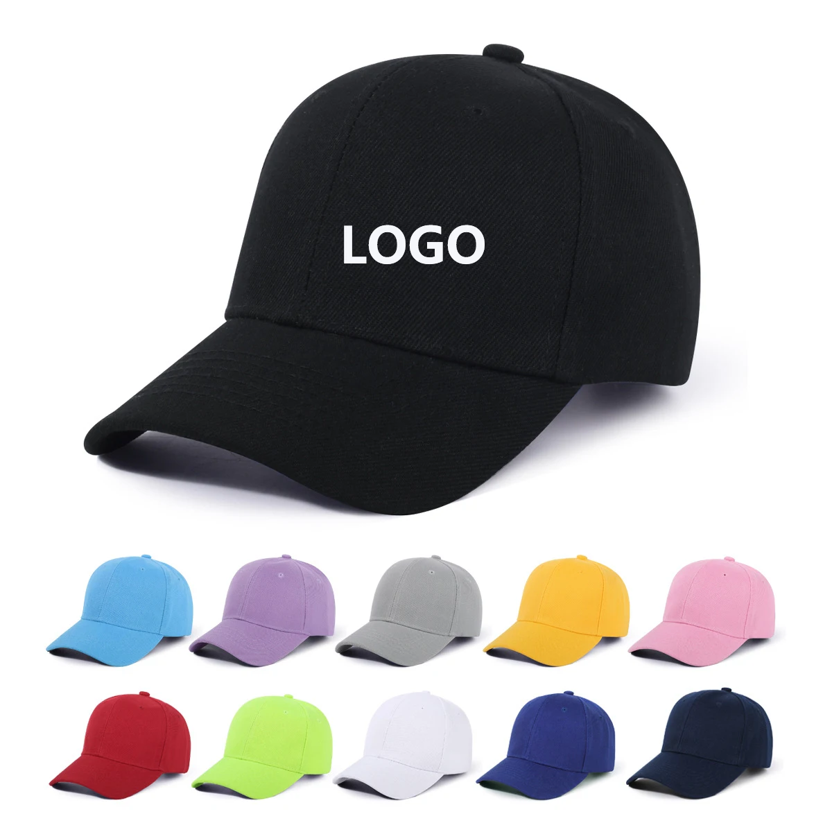 Wholesale Custom Embroidery Logo 6 panel Children Baby Kids baseball cap for youth