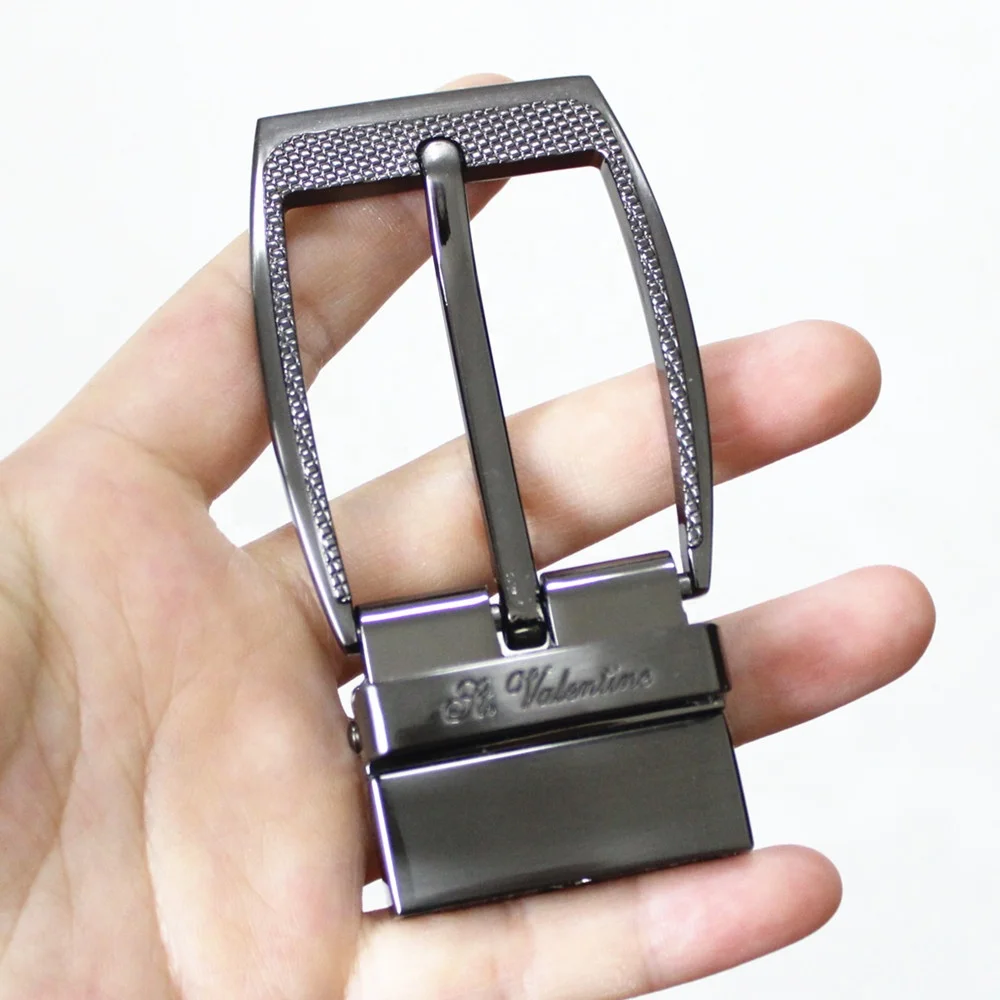 custom high quality metal reversible belt buckle for man