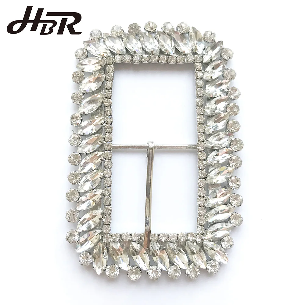 Wholesale Fancy Crystal Belt Buckle Customized Rhinestone Buckles for Wedding/Belt/Dress/Shoes