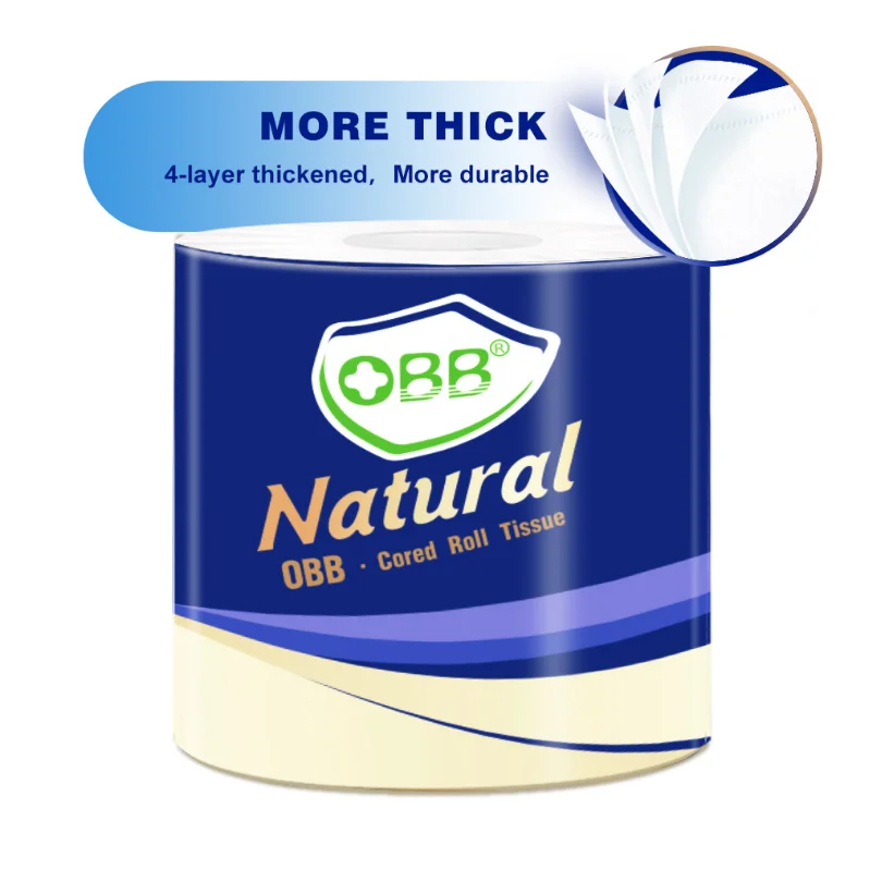 Wholesale 3 ply eco friendly water dissolving toilet paper, toilet paper bathroom tissue rolls, 6 Pack of 18 Family Rolls