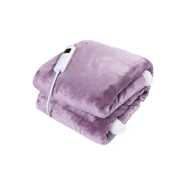 CE/RoHS/BSCI/Sedex Approved Flannel Fleece Electric Over Blanket Heated Throw with Timer