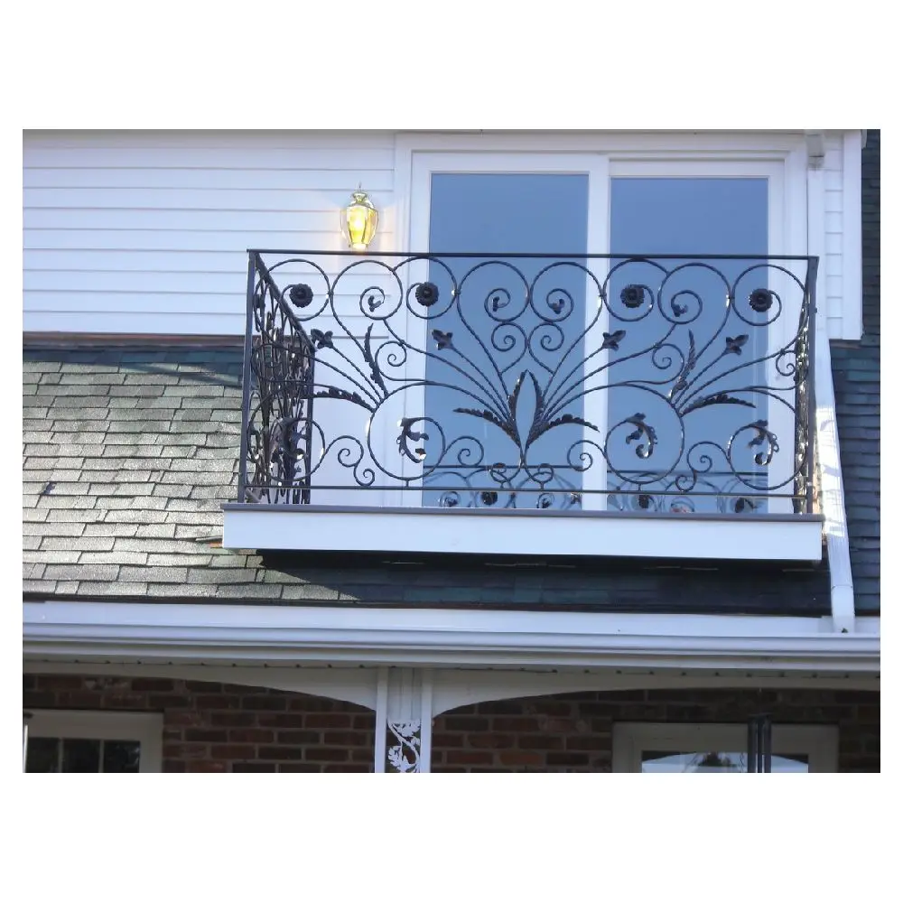 Ace China Factory Wrought Iron Window Rails Used Wrought Iron Railings For Sale French Wrought Iron Balcony Railing
