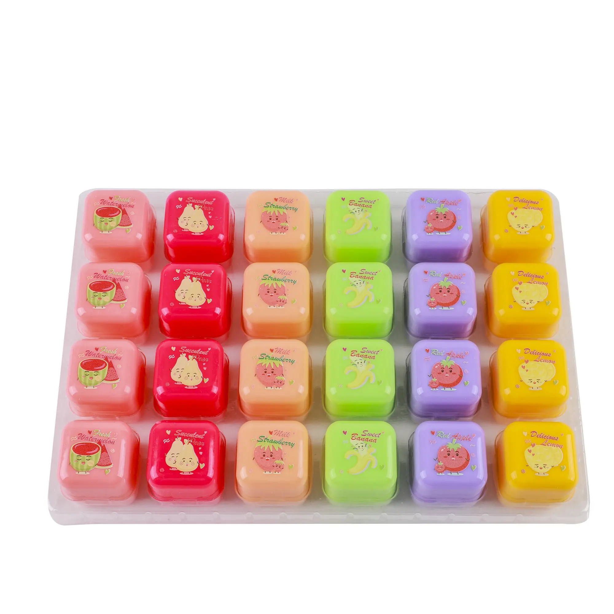 Индивидуальная торговая марка, натуральный нелипкий Макияж для губ, фруктовые ароматы, детский бальзам для губ для сухих губ