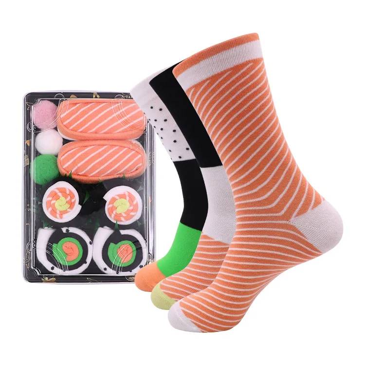Small Order Custom Socks Creative Packing Interesting Socks Donuts Burger Avocado Pizza Sushi Ice Cream Socks