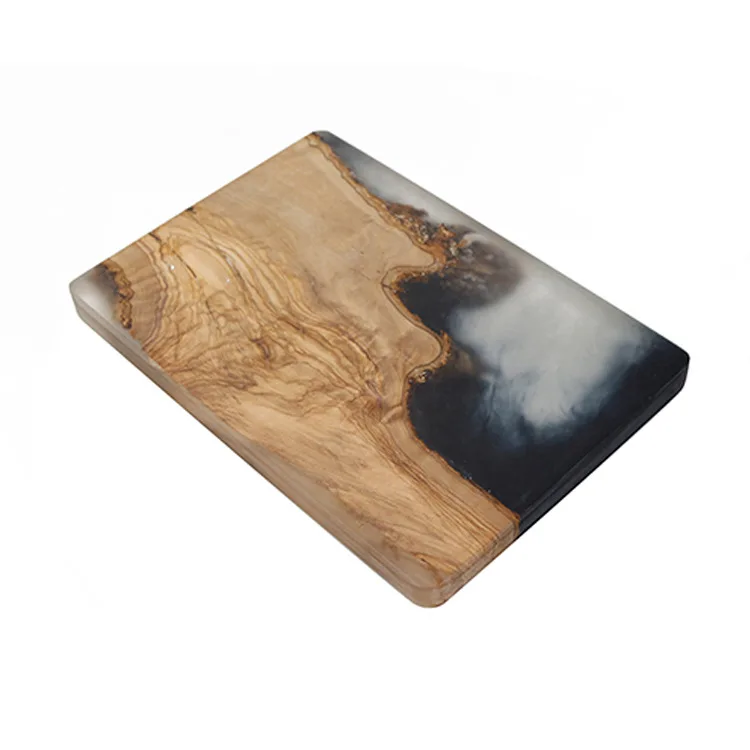 New Design Resin Epoxy Cutting Cheese Boards Olive Wood Chopping Board Wholesale for Kitchen Best Gift