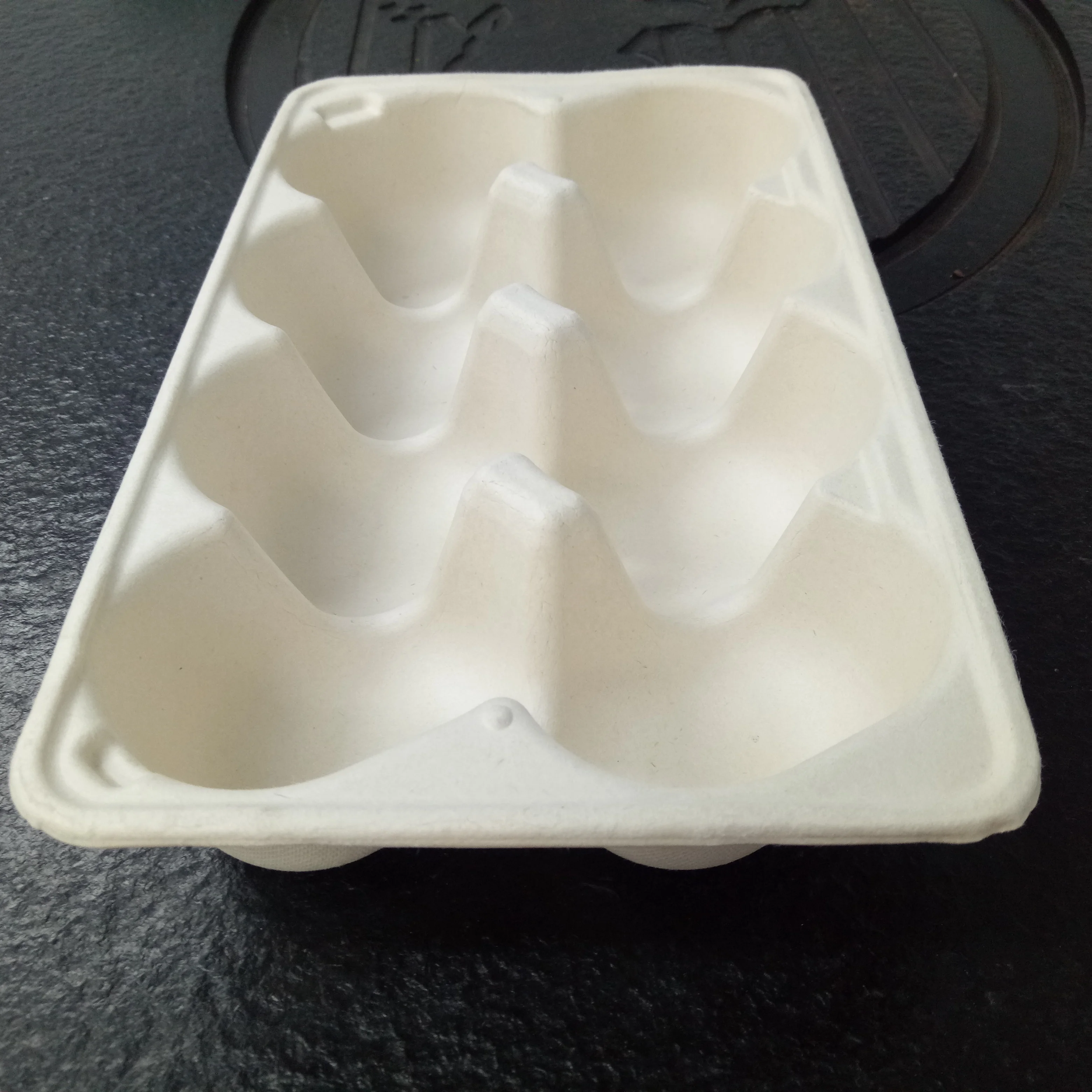 Custom Made High-End Pulp Molded Package Non-Pollution Low MOQ Sugarcane Bagasse Foam Kiwi Fruit Protective Filler Packaging Box