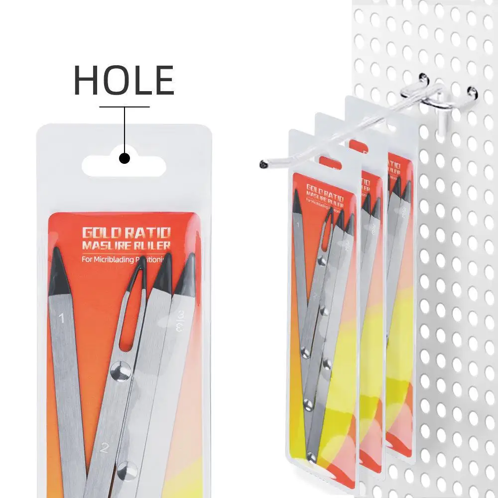 Microblading Measurement Sliding Eyebrow Ruler Stainless Steel Durable Eyebrow Make up Tool Eyebrow Shaping