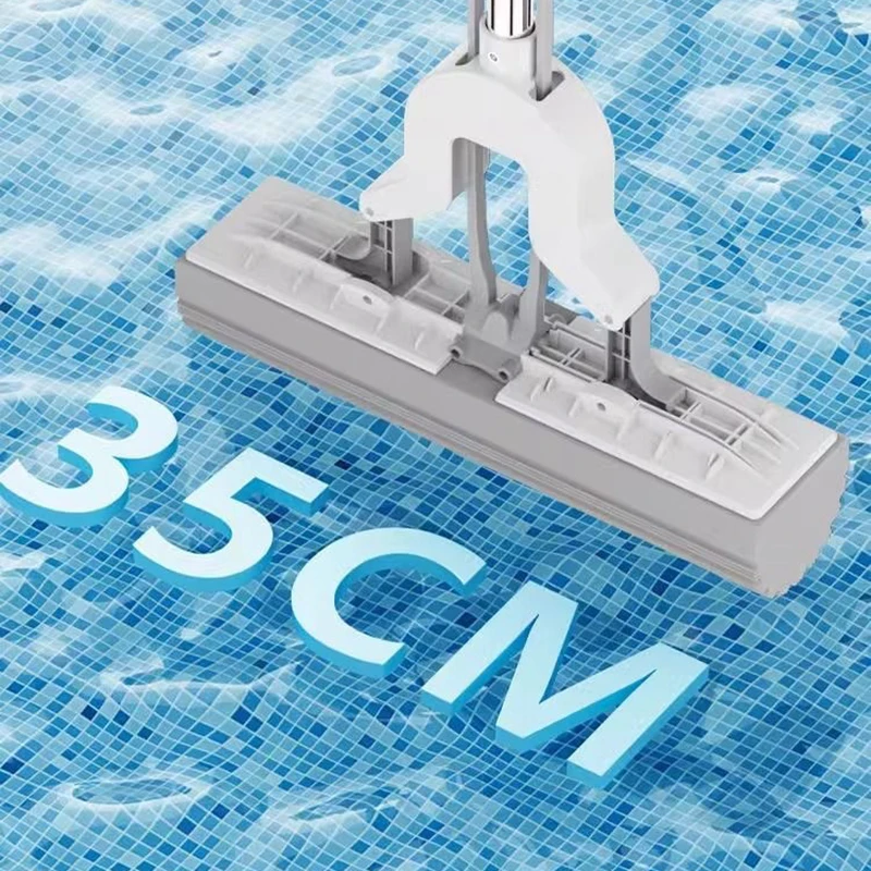 Wholesale Floor Cleaning Mop 110cm Stainless Steel Long Handle Easy Squeeze PVA Sponge Mop