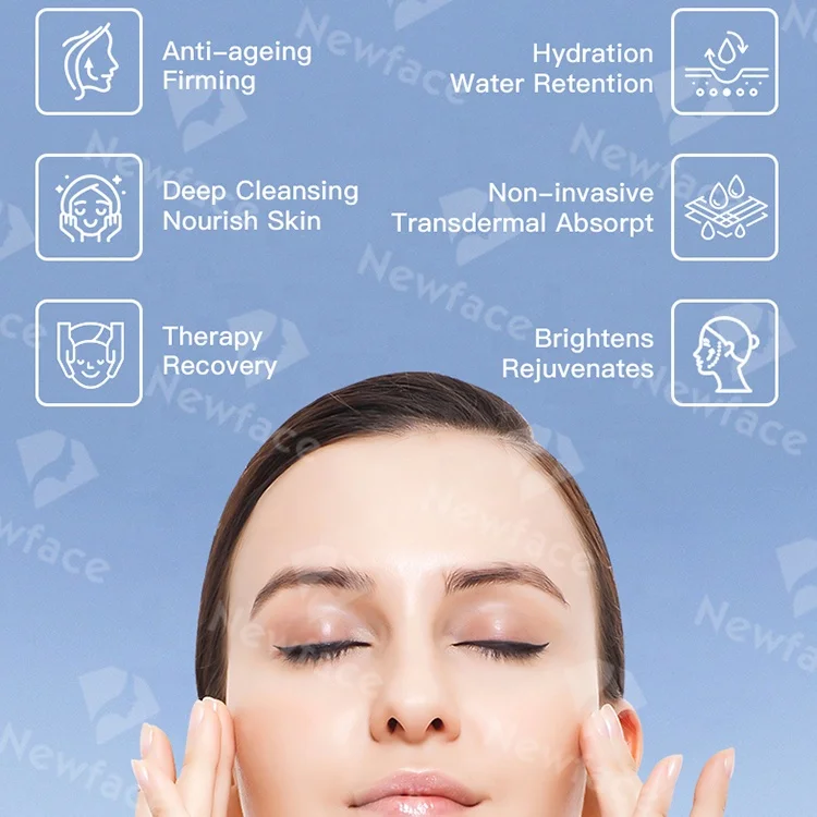 NewFace 2024 Skin Care Hydra Beauty Oxygen Jet Peel Hidra Dermabrasion H2O2 Hydro professional 8 IN 1 Facial Hydration Solution