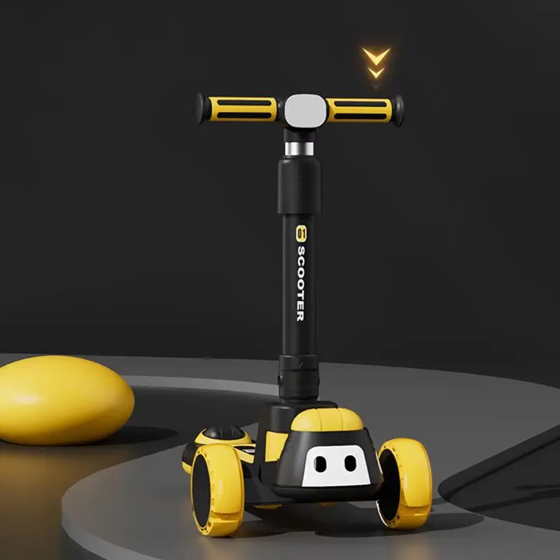 Factory Sale Kids Scooter 3 Wheel Flashing Music Non Electric Kids Scooter Children Skateboard Sliding Scooter