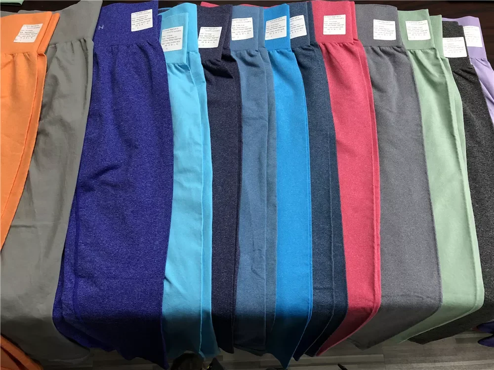 New Arrival OEM Custom  tights for women gym yoga pants Light Grey Sport Seamless Leggings