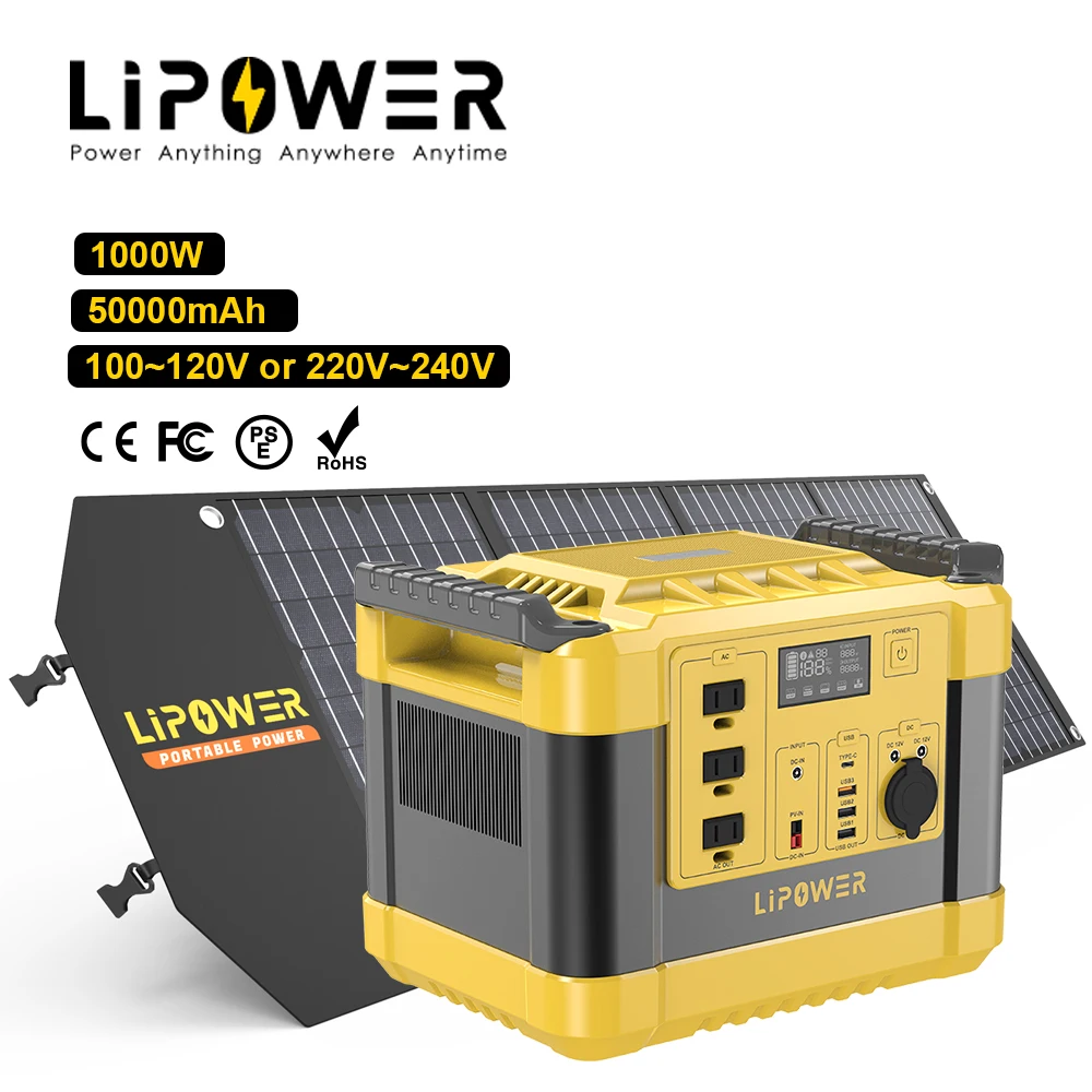 Wholesale Powerful Solar Generator Portable Power Station 1000W Rechargeable Quick Charged Support OEM ODM Home Backup