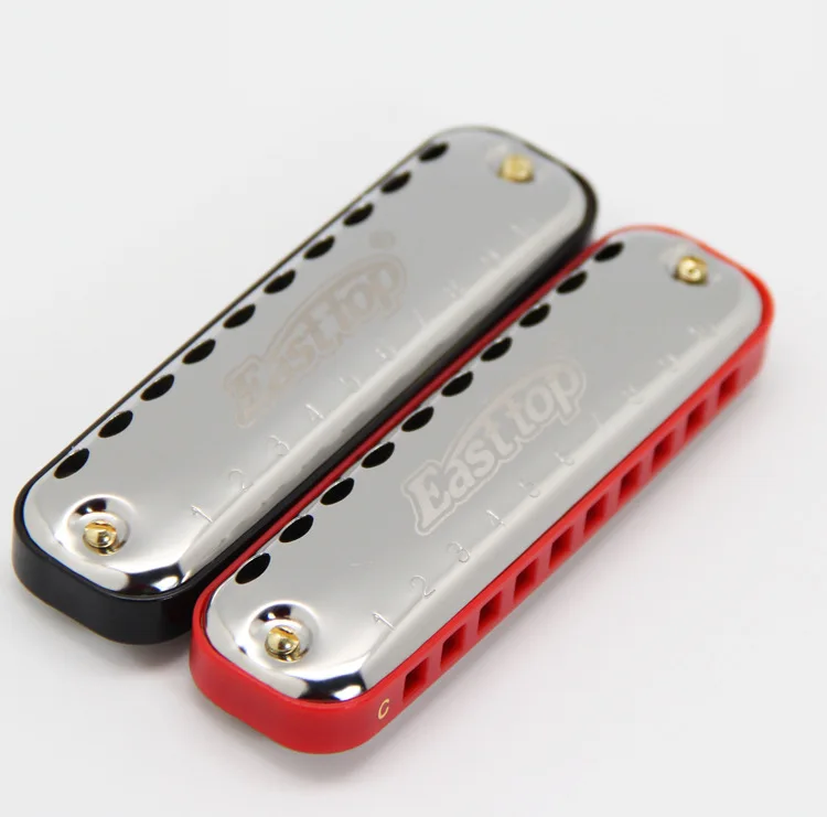 High quality easttop harmonica Copper seat plate oval harmonica 10 holes