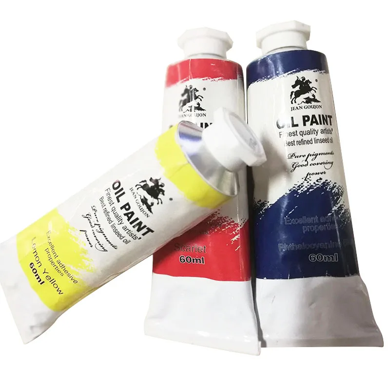 60ml Excellent Coverage Oil Paint for Artist Kids Beginners Adults