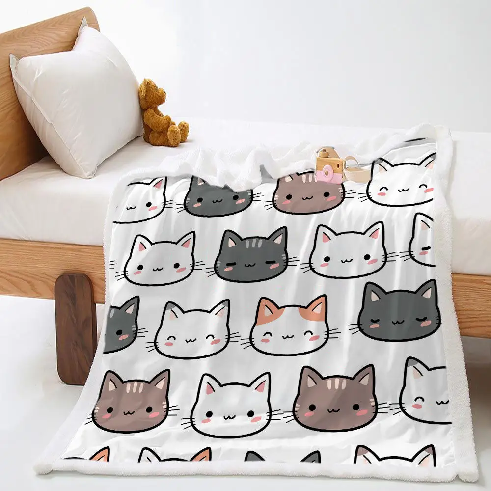 Children Baby Luxury Faux Fur Throw Blanket Lunch Break Custom Throw Blanket Summer Fleece Throw Blanket For Couch Bed And Sofa