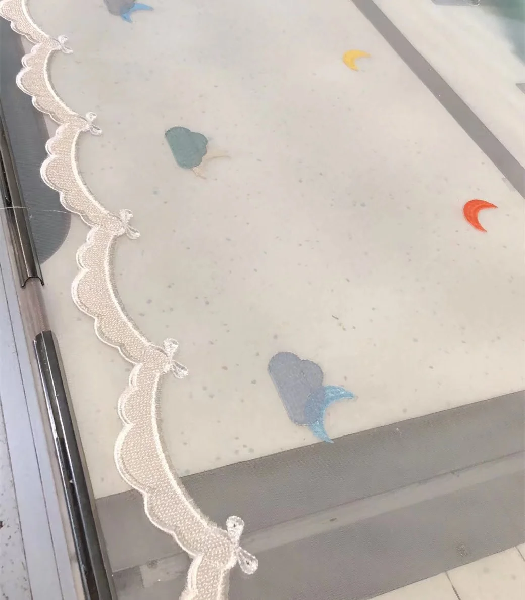 New Style Customized Cute Children Cartoon Embroidery Curtain Fabric For Bedroom