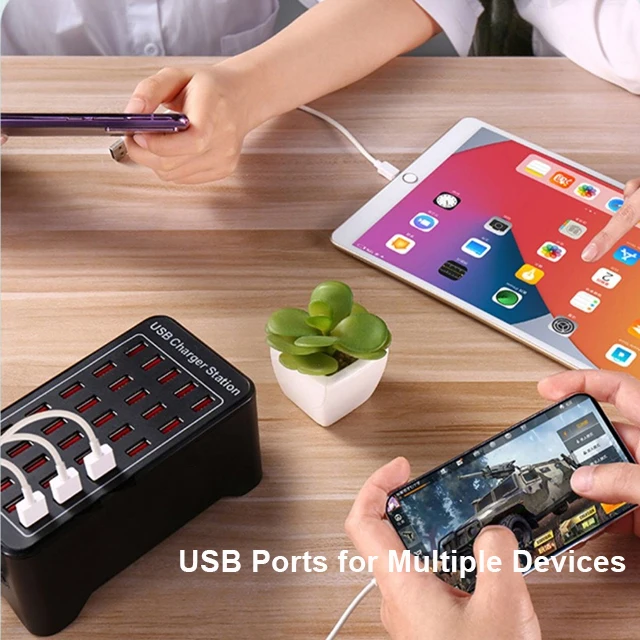 30-портовый USB-зарядный порт семейный USB-порт для нескольких устройств смартфон планшетный ноутбук компьютер с быстрой зарядкой