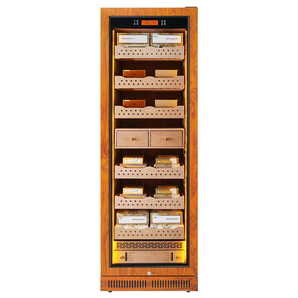 50L-450L Humidity Temperature Control Compressor Thermoelectric Electronic Humidor Wine Cigar Cooler For Cigar