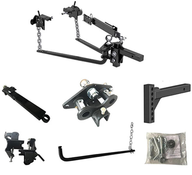 Factory Made Round Bar Weight Distribution Hitch Canada  with Bolt-Together Ball Mount/Shank Assembly