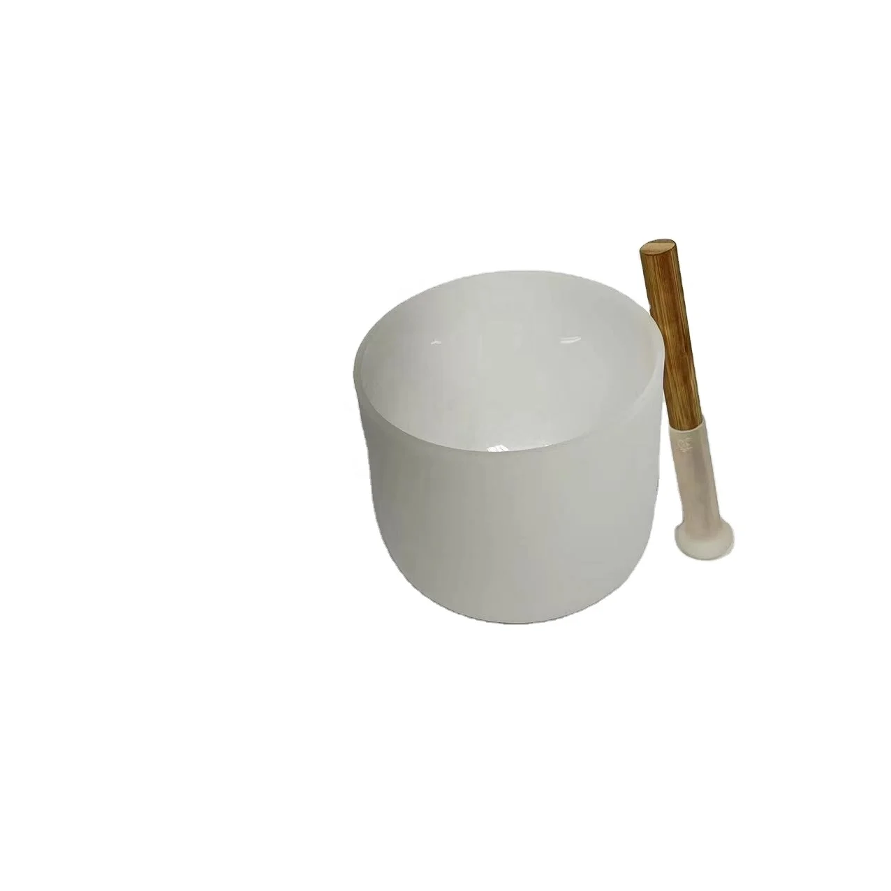 432HZ 7inch perfect pitch A THIRD EYE wholesale Quartz Crystal frosted singing bowl with patent silicone mallet for meditation