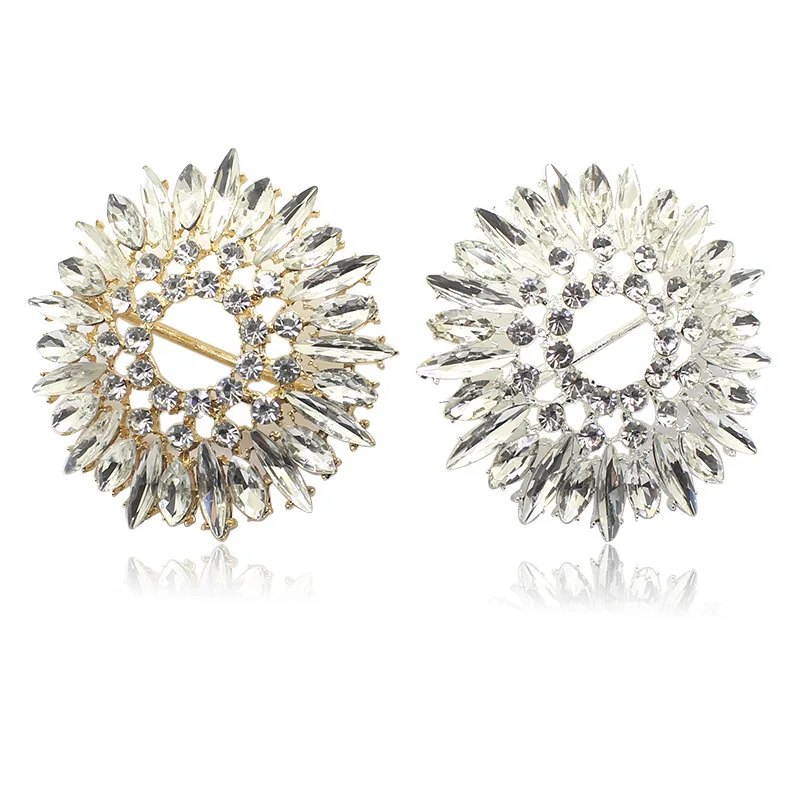 high class custom floral crystal slide buckles for clothes and belts