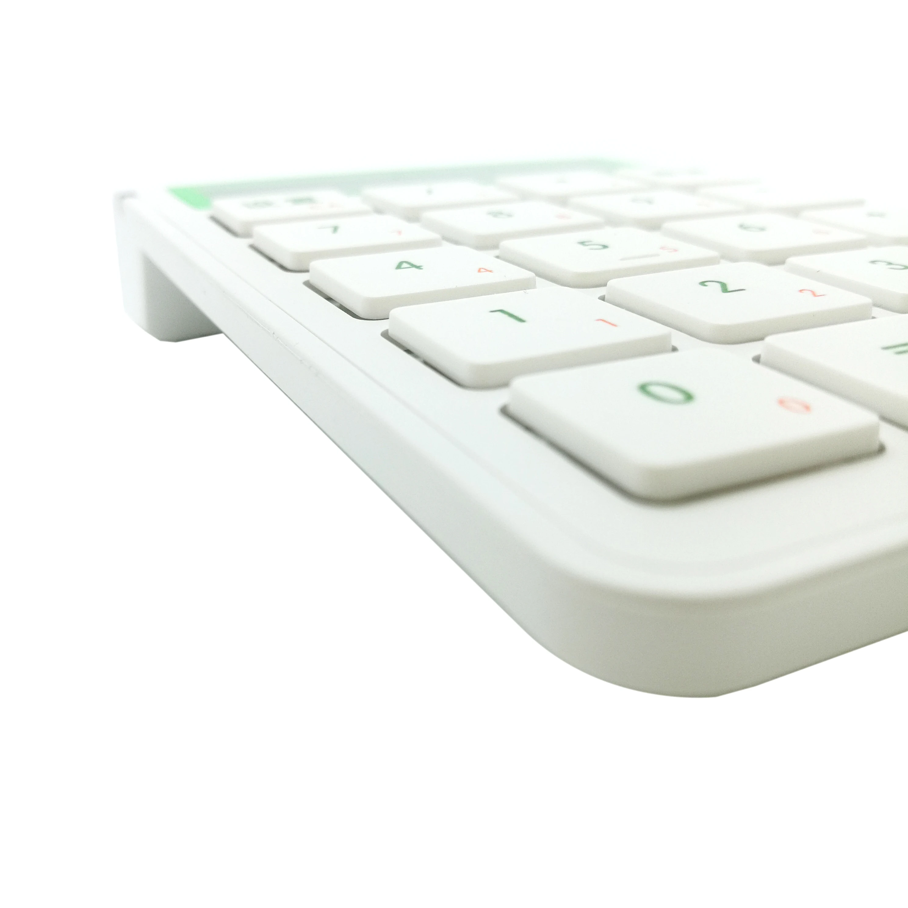 Custom Ergonomic Numeric Keypads 19Keys Numeric Keyboard USB Wired POS Terminal Keyboard 12-Digit Display Calculator