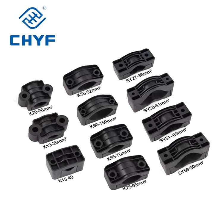 SY69-90 PA66 нейлон трёхжильный крепления высоковольтный распределительный шкаф три отверстия кабельные зажимы держатель кабеля для шкафа крепление