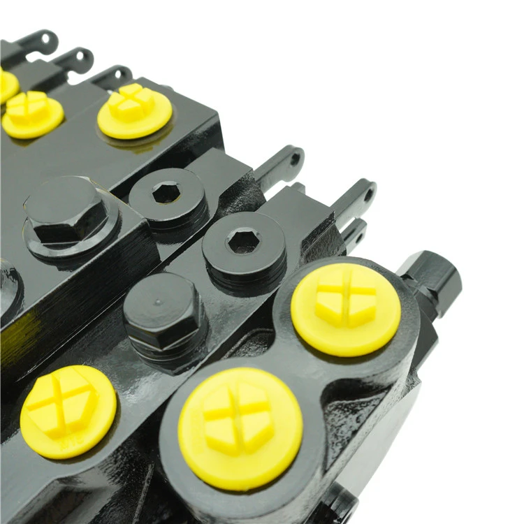 60LPM 1-7 spool Hydraulic Monoblock Directional Control Valve for Construction machinery