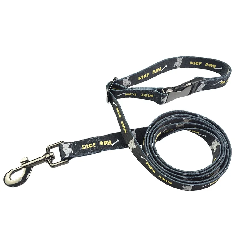 Wholesale Supplier Adjustable Reflective Soft Neoprene Padded Pet Dog Collar And Leash Set