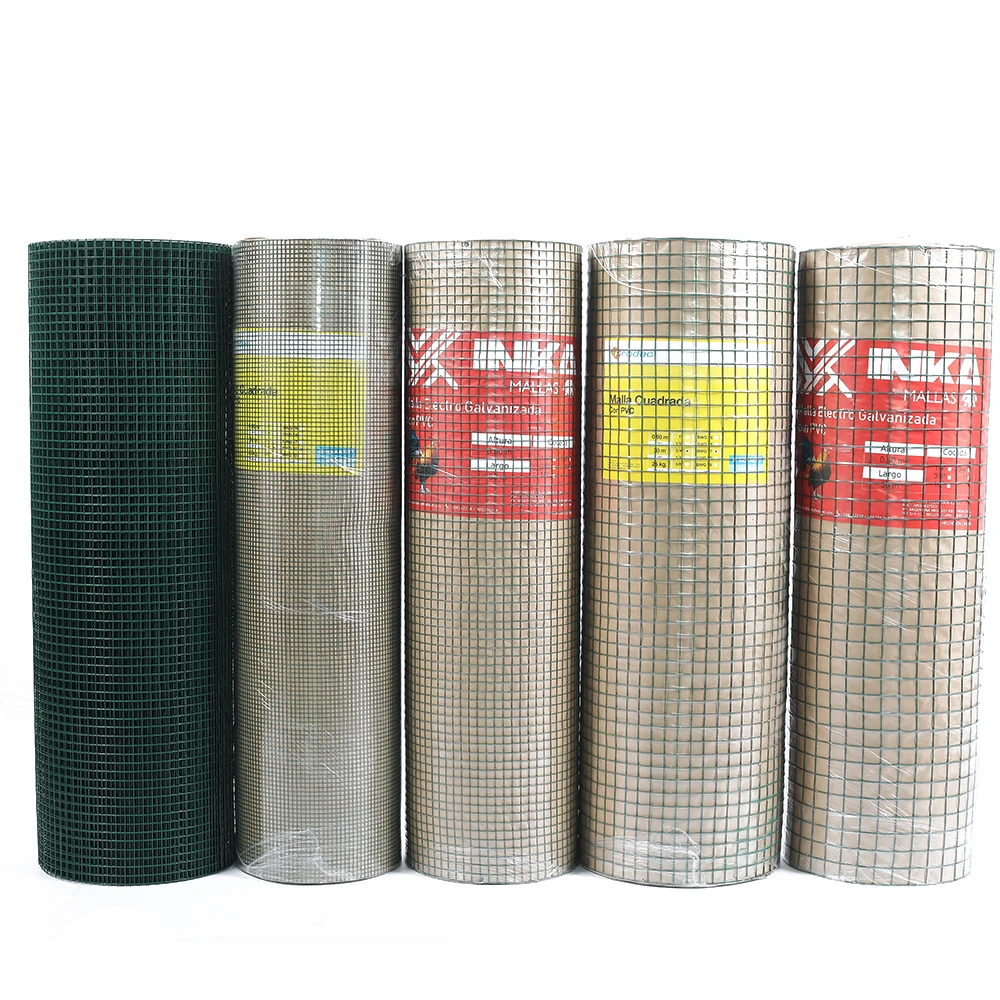 Plastic Coated Welded Wire Mesh Roll 2x2 Galvanized Per Ton