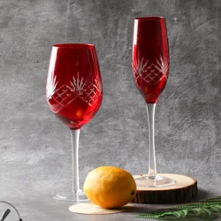 Wholesale Stock High Quality Luxury Designed Vintage Retro Wine Glass