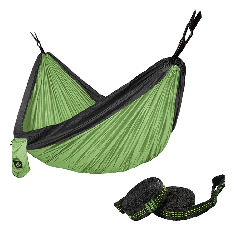 210T Nylon Parachute Lightweight Portable Hammock for Outdoor Travel,Hiking,Backpacking,Hunting,Outdoor,Beach