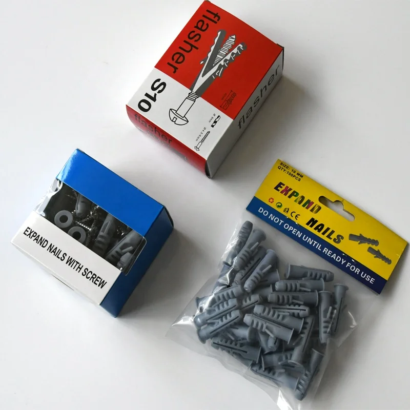 6 mm 8 mm 10 mm 12 mm 14 mm Wall Plug Anchor Plastic Inner Tube Plug Insert End Cover Plastic Wall Plugs