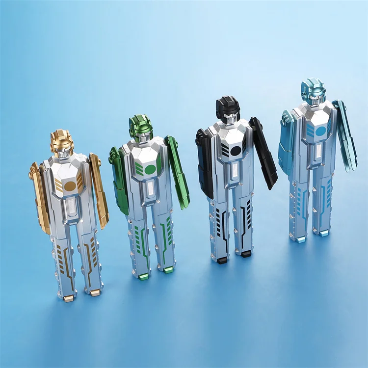 Creative Morphing Robot Neuter Pen Morphing Warrior Boutique Toy Class Neuter Pen Foldable Student Stationery