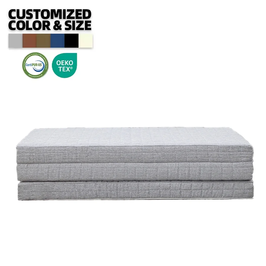 Factory Wholesale Sofa Bed memory foam folding mattresses Washable cover Luxury Hypo-allergenic foldable folding foam mattress